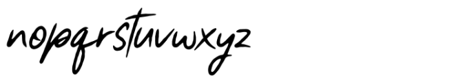 Handistry Font LOWERCASE