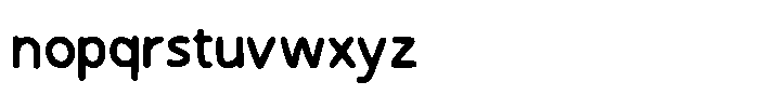 Handone Bold Font LOWERCASE