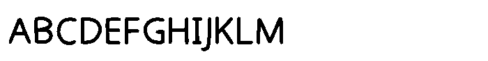 Handone Medium Font UPPERCASE