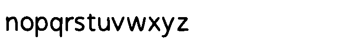 Handone Medium Font LOWERCASE
