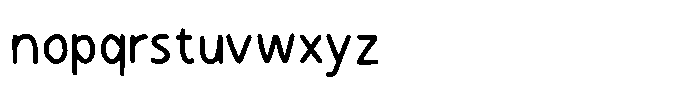 Handone Regular Font LOWERCASE