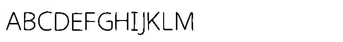 Handone Thin Font UPPERCASE