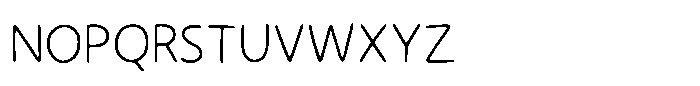 Handone Thin Font UPPERCASE