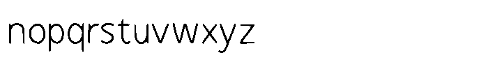 Handone Thin Font LOWERCASE