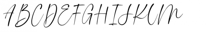 Handrail Signature Regular Font UPPERCASE
