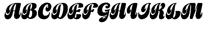 Handriyen Italic Font UPPERCASE