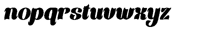 Handriyen Italic Font LOWERCASE