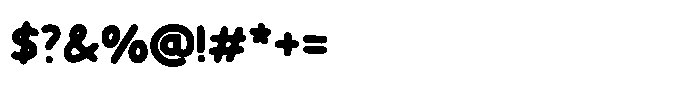 Handson Bold Font OTHER CHARS