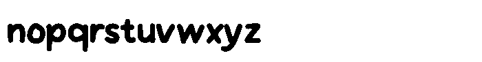 Handson Bold Font LOWERCASE