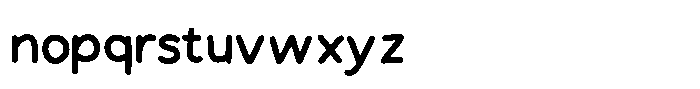 Handson Medium Font LOWERCASE