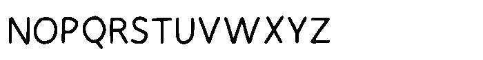 Handson Regular Font UPPERCASE