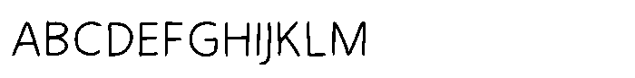 Handson Thin Font UPPERCASE