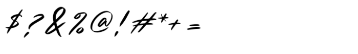 Handstory Font OTHER CHARS