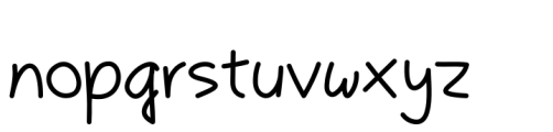 Handwish Regular Font LOWERCASE