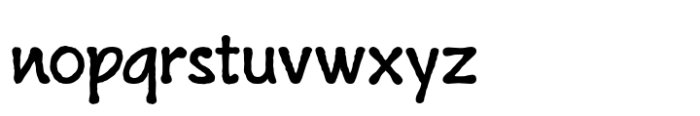 Handwrite Bold Font LOWERCASE