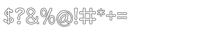 Handwrite Outline Font OTHER CHARS