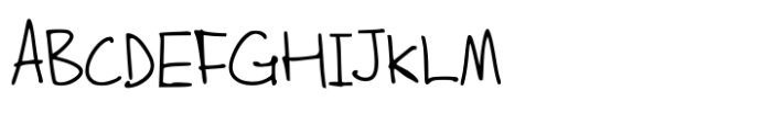 Handwriting Bold Font UPPERCASE