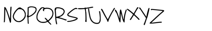 Handwriting Bold Font UPPERCASE