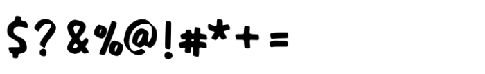 Handwriting Marker Font OTHER CHARS