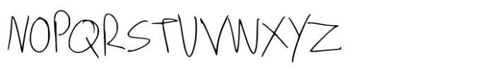 Handwriting Regular Font UPPERCASE