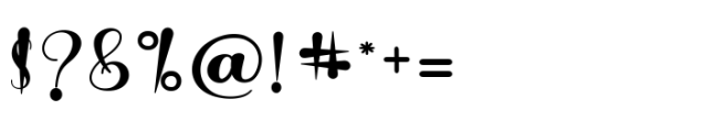 Handwritten Script Font OTHER CHARS