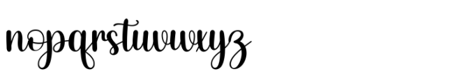 Handwritten Script Font LOWERCASE
