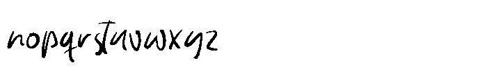 Handwritten Skale Font LOWERCASE