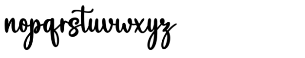 Handwritten Font LOWERCASE