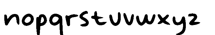Handy Wonders Font LOWERCASE