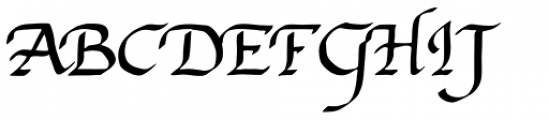 Hanes Italic Font UPPERCASE