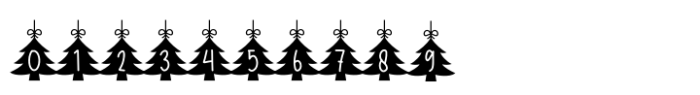 Hanging Christmas Tr Tree Font OTHER CHARS
