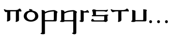 Hanglish Regular Font LOWERCASE