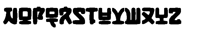 Hangul Street Font UPPERCASE