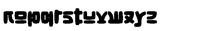 Hangul Street Font LOWERCASE