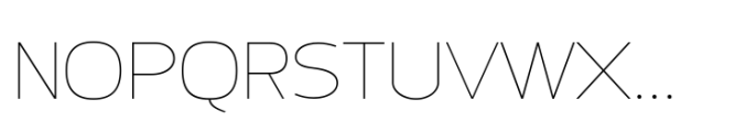 Hanin Pro Thin Font UPPERCASE