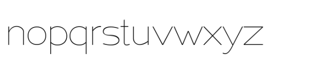 Hanin Pro Thin Font LOWERCASE