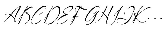 Haniquta Italic Font UPPERCASE