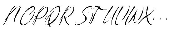 Haniquta Italic Font UPPERCASE