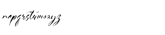 Haniquta Italic Font LOWERCASE