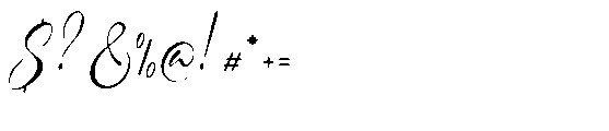 Haniquta Regular Font OTHER CHARS