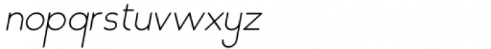 Hanka Rounded Sans Light Oblique Font LOWERCASE