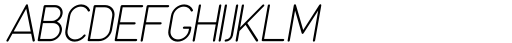 Hanka Rounded Sans Oblique Font UPPERCASE
