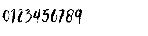 Hanlena Brush Font OTHER CHARS