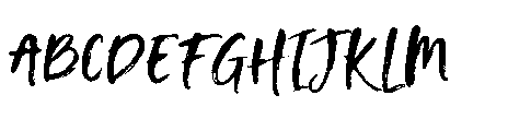 Hanlena Brush Font UPPERCASE