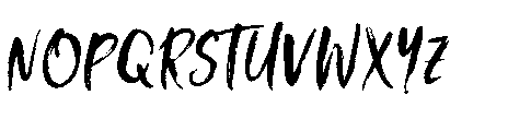 Hanlena Brush Font UPPERCASE