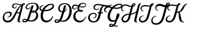 Hanleth Script Font UPPERCASE