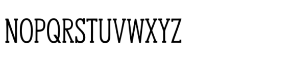 Hanley Pro Slim Serif Font UPPERCASE