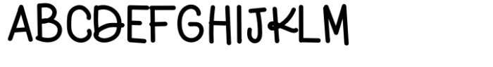 Hann Writing Font UPPERCASE