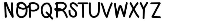 Hann Writing Font UPPERCASE