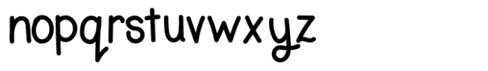 Hann Writing Font LOWERCASE